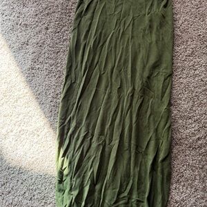 bec + bridge Forest Green Maxi Skirt